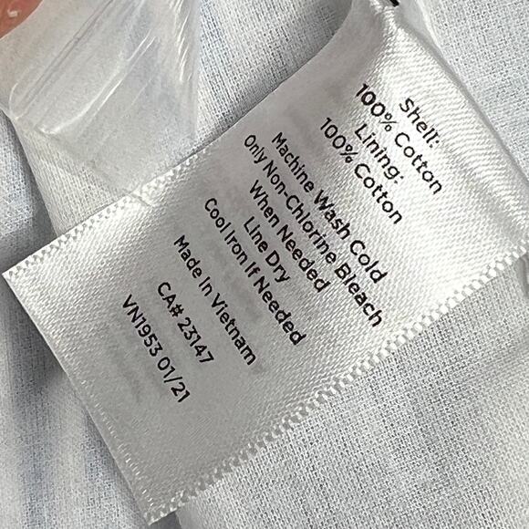 Talbots Size 14 Classic Summer Seersucker Blazer Jacket Lined Cotton Washable - Picture 13 of 13